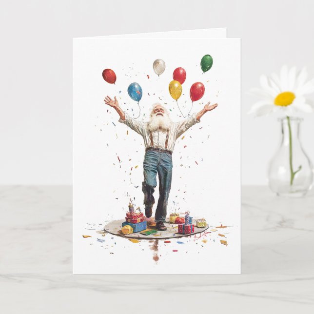 Joyous Birthday Celebration Card (Small Plant)