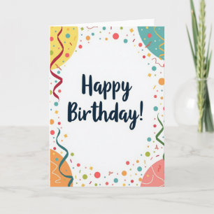 Joyous Burst Birthday Card
