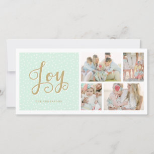 Joyous Collage   Holiday Photo Cards