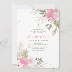 Joyous Floral Religious Invitation