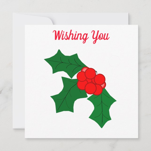 Joyous Holiday Season Card (Front)