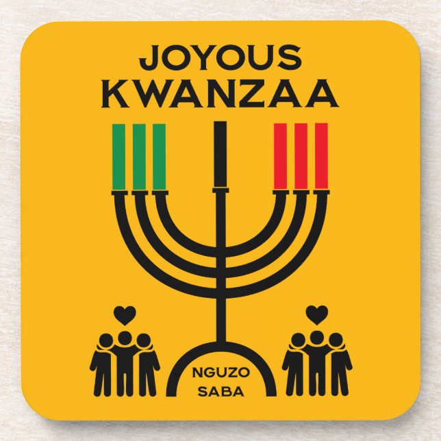 Joyous Kwanzaa Coaster (Front)