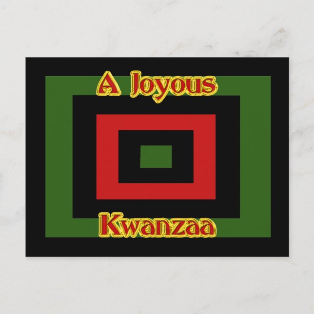 Joyous Kwanzaa Postcard (Front)