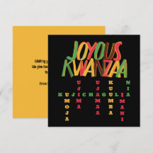 Joyous KWANZAA Principles Crossword
