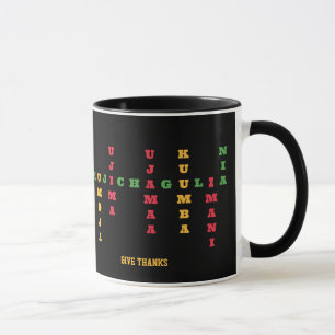 Joyous KWANZAA Principles Crossword Mug