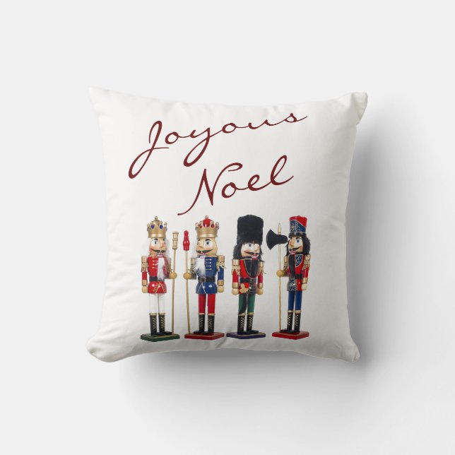 Joyous Noel Throw Pillow (Front)