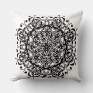 Joyous Octa Glyph Throw Pillow