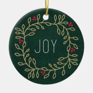 Joyous Tradition Ceramic Ornament