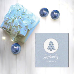 Joyoux Noel Blue Spiral Notebook
