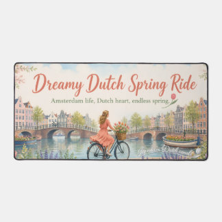 Joyride on the Dutch canals Desk Mat
