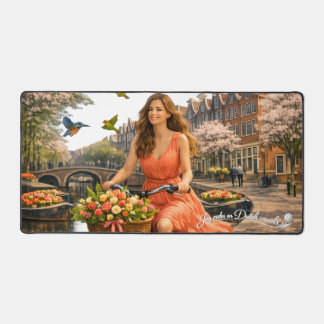 Joyride on the Dutch canals Desk Mat