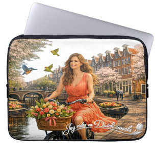 Joyride on the Dutch canals Laptop Sleeve