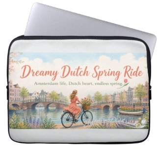 Joyride on the Dutch canals Laptop Sleeve