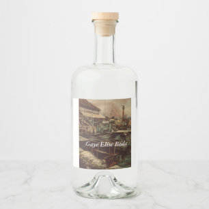 Joys of Jaffe Liquor Bottle Label