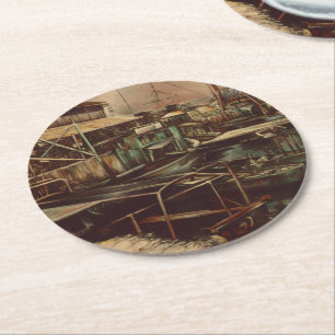 Joys of Jaffe Round Paper Coaster