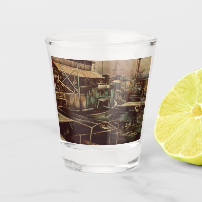 Joys of Jaffe Shot Glass (Front)