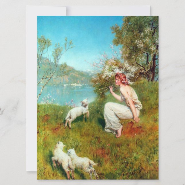 Joys of Spring (by John Collier) Card (Front)