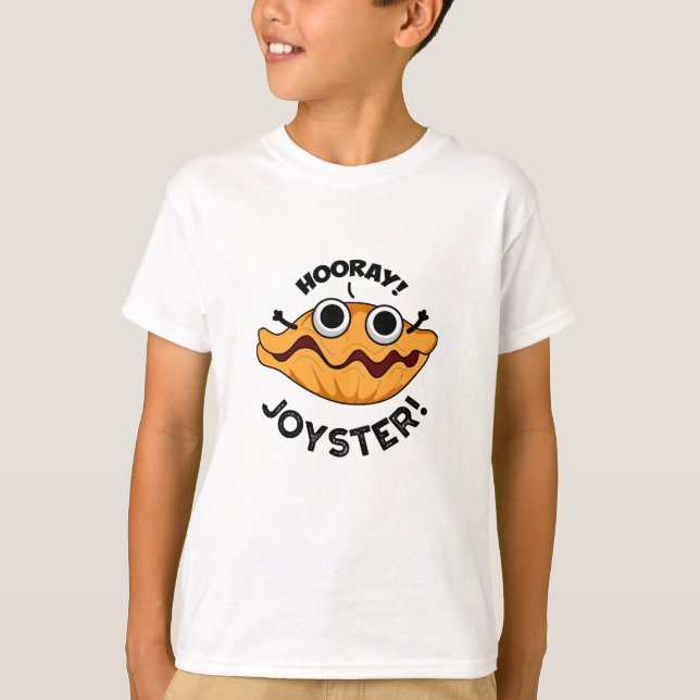 Joyster Funny Joyful Animal Oyster Pun  T-Shirt (Front)