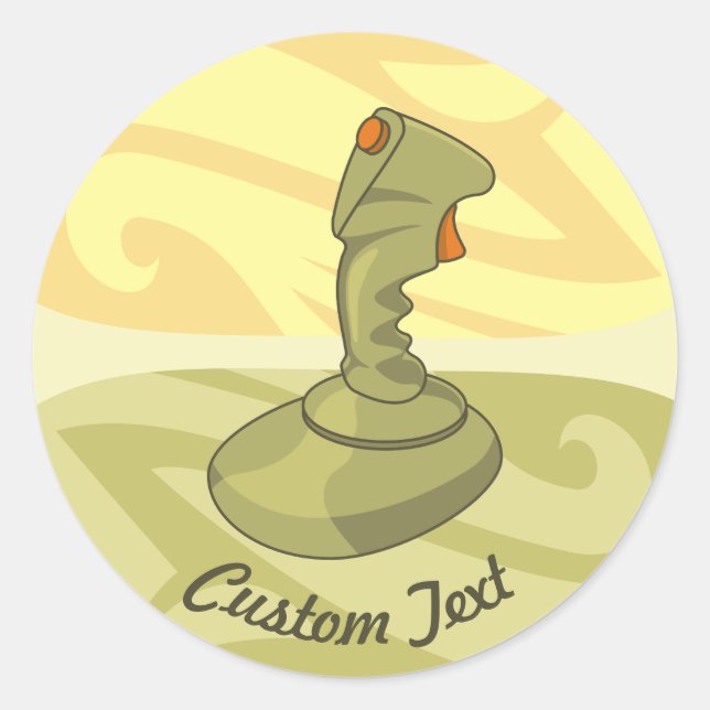 Joystick Classic Round Sticker (Front)