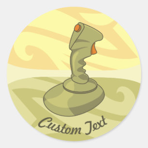Joystick Classic Round Sticker