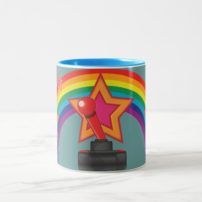 Joystick Two-Tone Coffee Mug (Center)