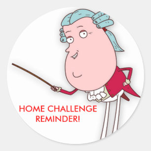 JOYTUNES HOME CHALLENGE REMINDERS CLASSIC ROUND STICKER