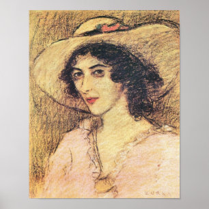 Jozsef Rippl-Ronai - Zorka Poster