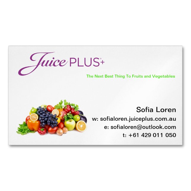 JP+ Magnet Fruit Bowl Purple Logo (Customize) (Front)