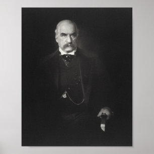 JP Morgan Portrait Poster