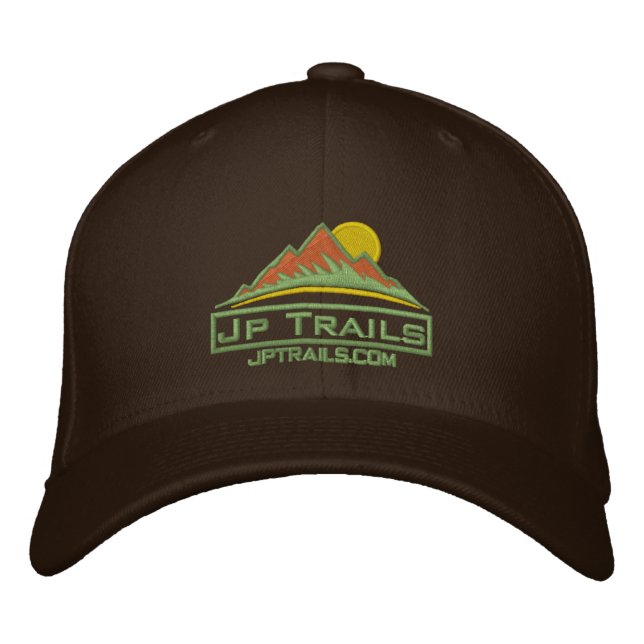 Jp Trails Hat Khaki logo (Front)