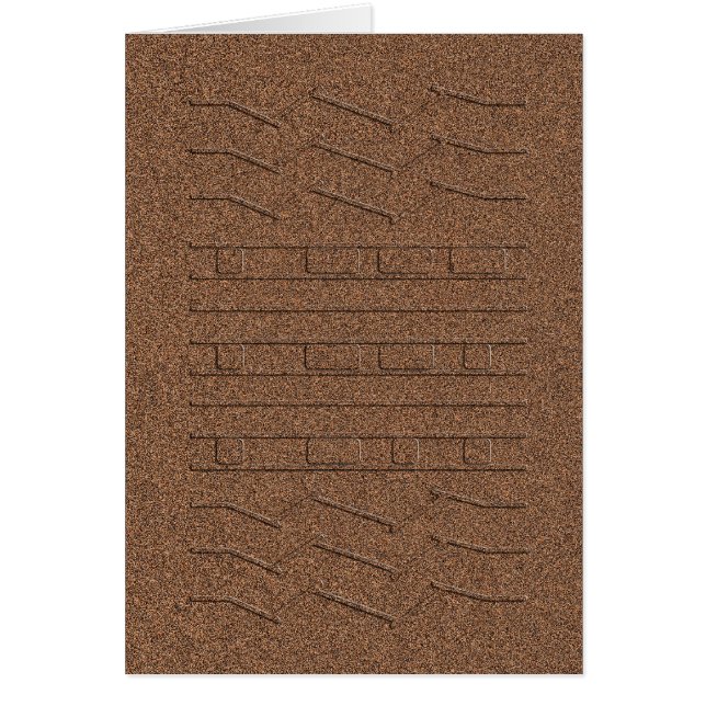 JPL Mars Curiosity Rover Tire Track Tread Red (Front)