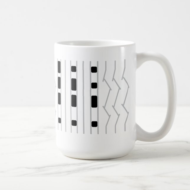 JPL Mars Curiosity Rover Tire Tread Print Homage Coffee Mug (Right)