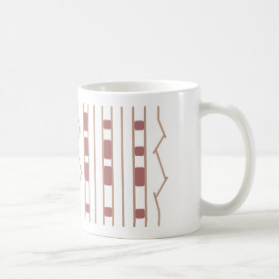 JPL Mars Rover Tire Print Beige & Rose Coffee Mug
