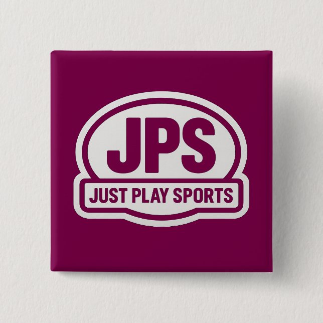 JPS  2 INCH SQUARE BUTTON (Front)