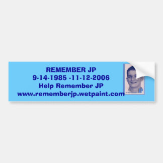 JP's Bumper Sticker - Customized