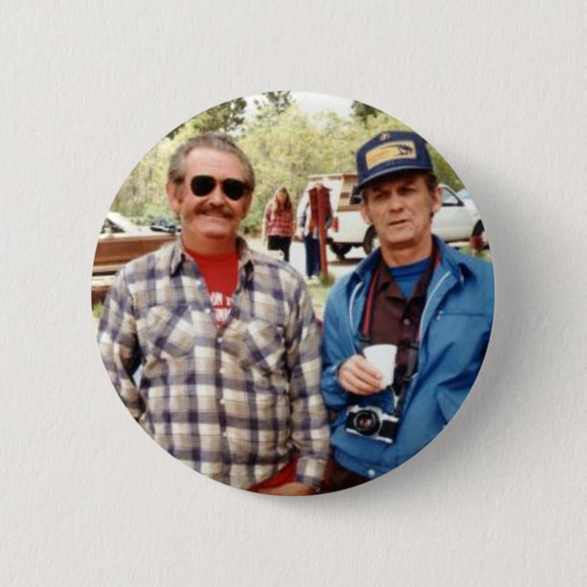 JR and Dennie 2 Inch Round Button (Front)
