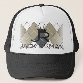 JR Argyle Black Trucker Hat
