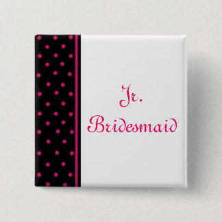 Jr. Bridesmaid 2 Inch Square Button