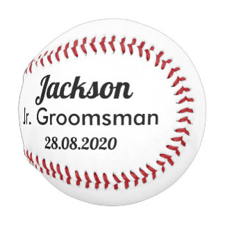 Jr. Groomsmen Proposal Baseball Gift
