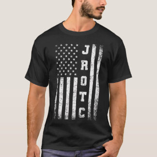 Jrotc United States Junior Rotc American Flag T-Shirt