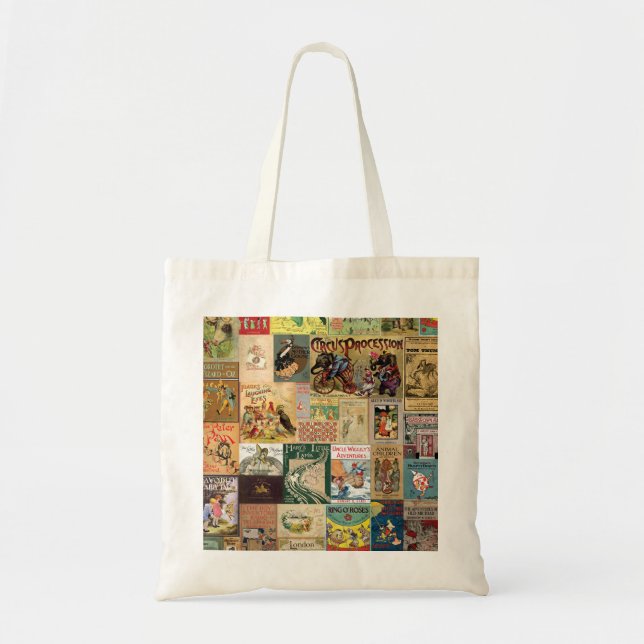 JSBC2 BOOK COVERS BOOKCOVERS COLLECTION COLORFUL A TOTE BAG (Front)