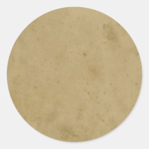 JSBLT BROWN SUEDE TEXTURED   GRUNGE PATTERN BACKGR CLASSIC ROUND STICKER