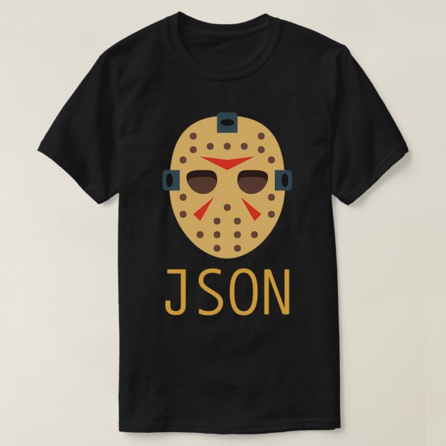 JSON funny coder  T-Shirt (Design Front)