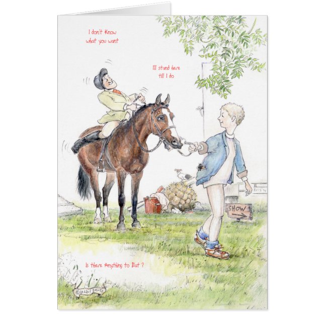 JT34 judetoo card Is there anything to eat" (Front)