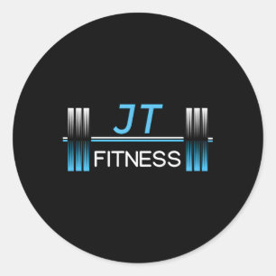 Jt Fitness Dumbbell Classic Round Sticker