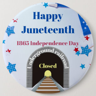 JT Independence Day 6 Inch Round Button