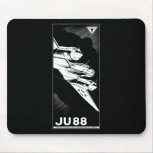 Ju 88 Ww2 German Plane Vintage 1941 Graphic  Mouse Pad