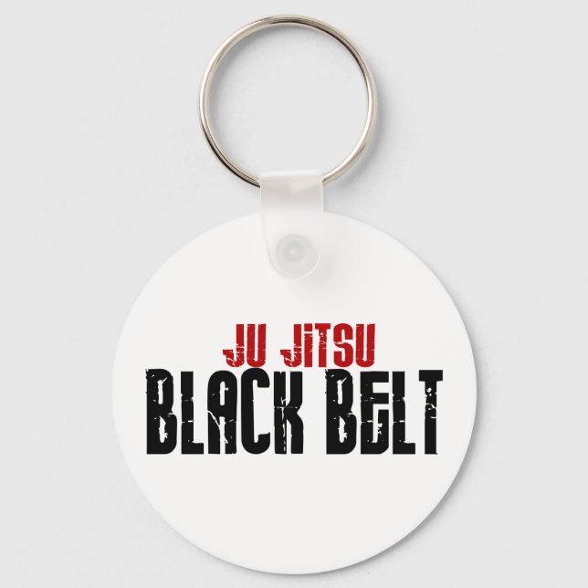 Ju Jitsu Black Belt Keychain (Front)