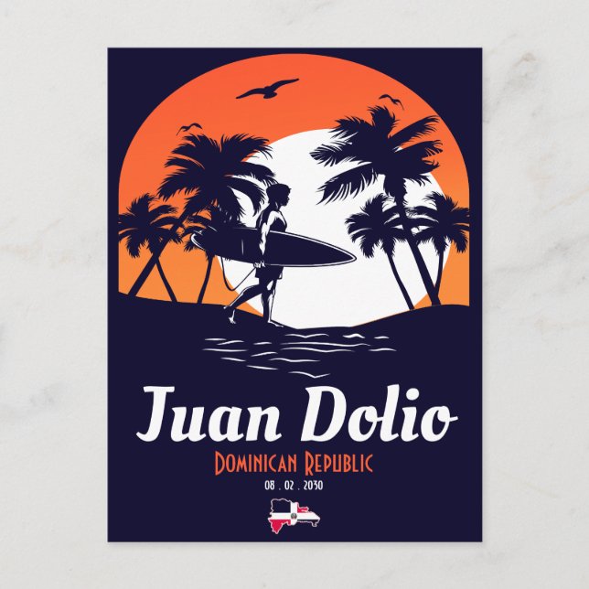 Juan Dolio Dominican Republic Vintage Souvenirs Postcard (Front)