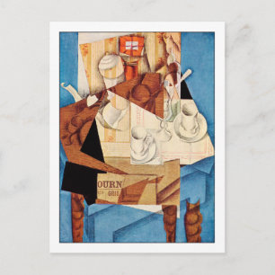 Juan Gris Breakfast Fine Art Postcard